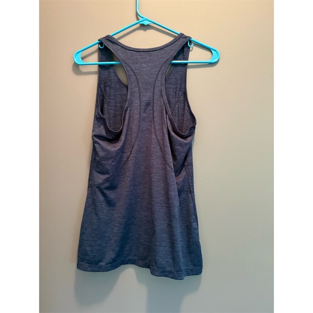 3/$15 Reebok Tank Top Womens Small Blue Heather Racerback Athletic Activewear - Picture 4 of 7